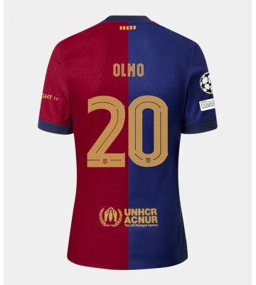 Barcelona Dani Olmo #20 Primera Equipación 2024-25 Manga Corta